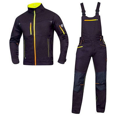  Костюм робочий з еластаном ARDON CREATRON-JB BLACK NEON (Чехія) – 98% бавовна