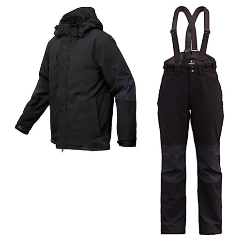 Костюм зимовий Softshell BoSafety ATLANTA-JB Black (Литва)