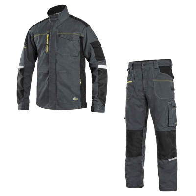 Костюм робочий з еластаном CXS STRETCH-JT Dark Grey-Black (Чехія) – 98% бавовна