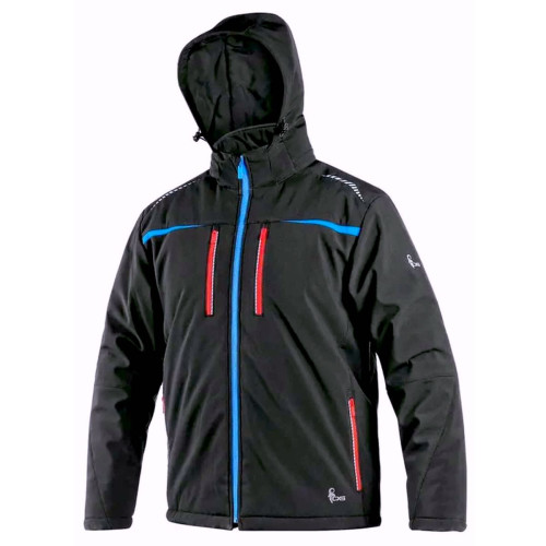 Куртка зимова Softshell CXS NORFOLK-J Black-Blue-Red (Чехія)
