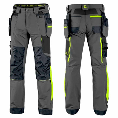 Штани робочі 4-Stretch CXS NAOS-T Grey-Yellow (Чехія)
